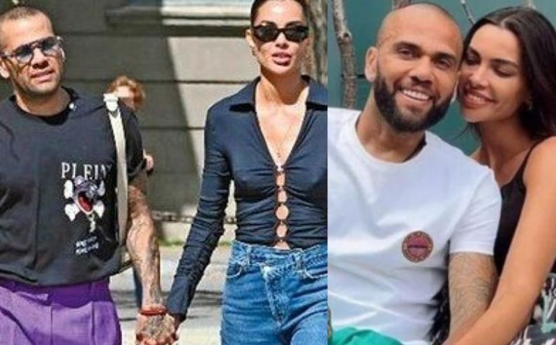 Nada de crise! Daniel Alves e Joana Sanz são vistos passeando na rua de mãos dadas